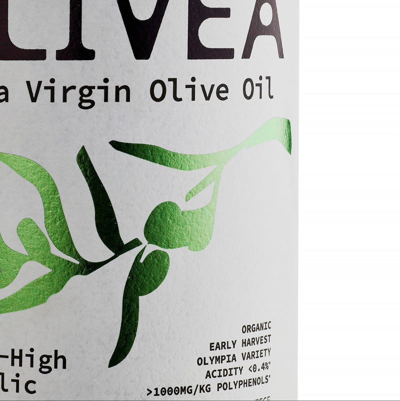 Ultra High Phenolic Extra Virgin Olive Oil 500 mL | USDA Organic 1,000+ mg/kg Polyphenols | Olivea
