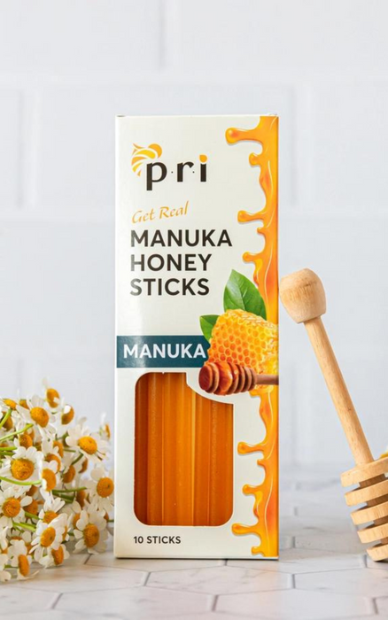 Manuka Honey Sticks, 10pk PRI New Zealand, FREE SHIPPPING