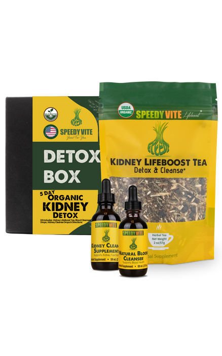 5-Day Organic Kidney Detox Kit - Detox Box, Made In USA FREE EXPEDITED