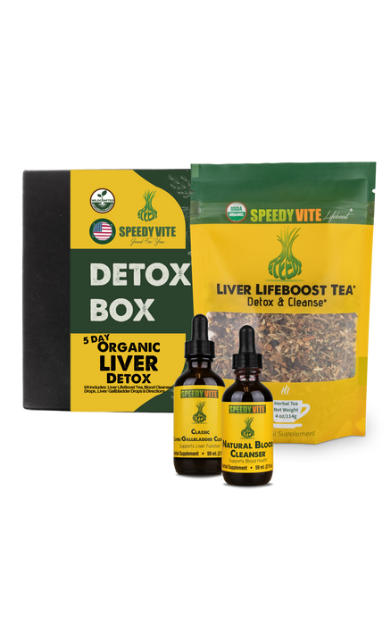 5-Day Organic Liver Detox Kit - Detox Box, Made In USA FREE EXPEDITED