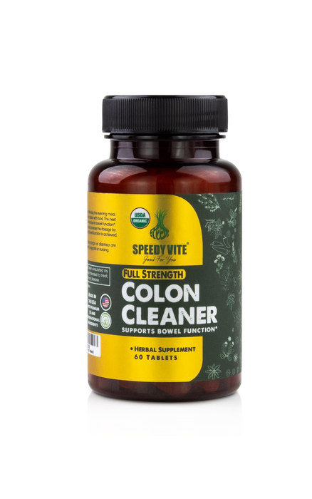SpeedyVite® Colon Cleaner (Organic Full Strength) (60 Tablets) Supports Bowel Function* Certified USDA Organic Made in USA FREE SHIPPING