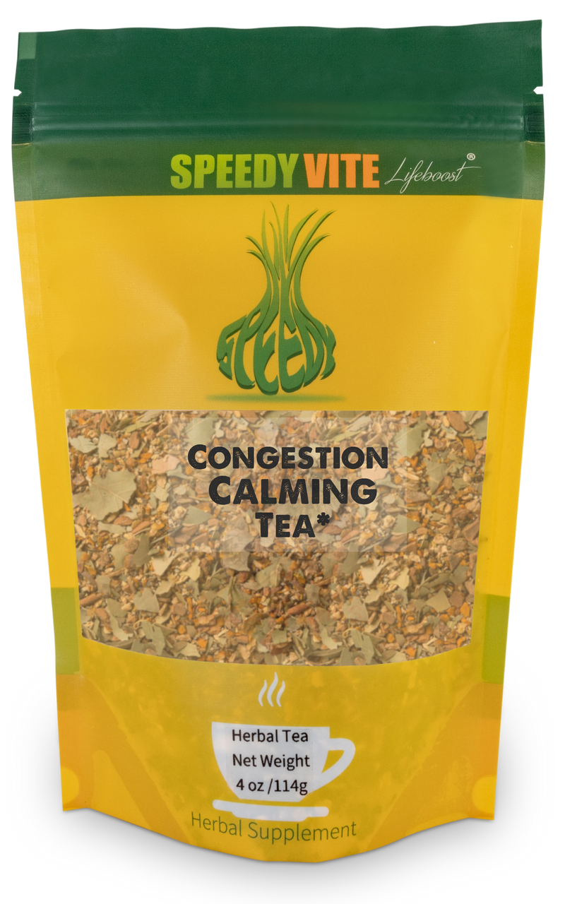 Congestion Calming Tea 4oz | Organic ingredient Herbal Blend | SpeedyVite - FREE SHIPPING