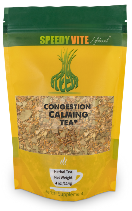 SpeedyVite® Congestion Calming Tea, Organic Ingredients (4oz), Made in USA FREE SHIPPING