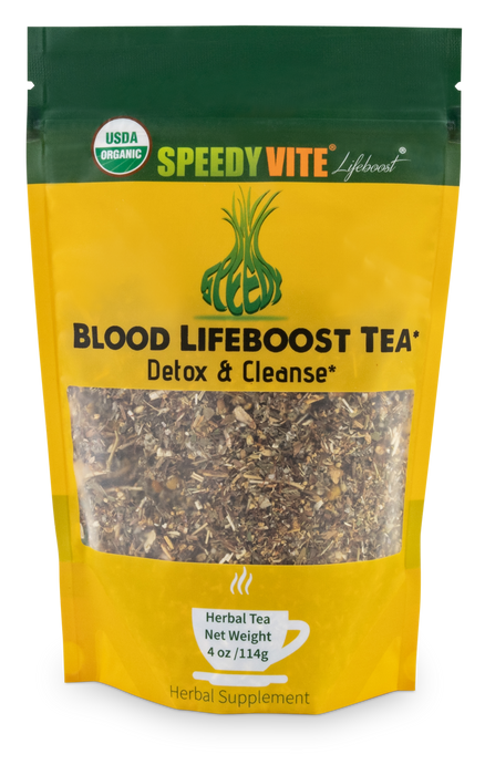 [Approved Retailers Only] SpeedyVite® Blood LifeBoost® Organic & Wildcrafted (4oz/28teabags) Cleansing Tea, Made in USA Wholesale STANDARD SHIPPING