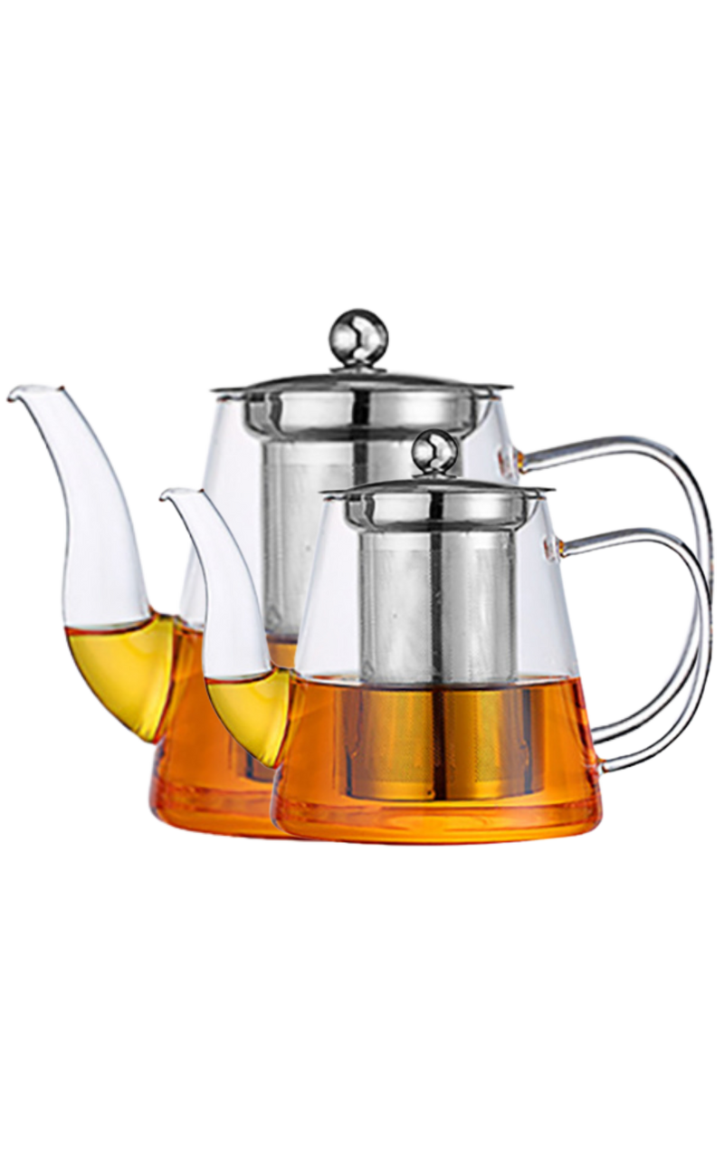 Glass Teapot 32 oz | Heat-Resistant, Fine Filter – SpeedyVite - FREE EXPEDITED