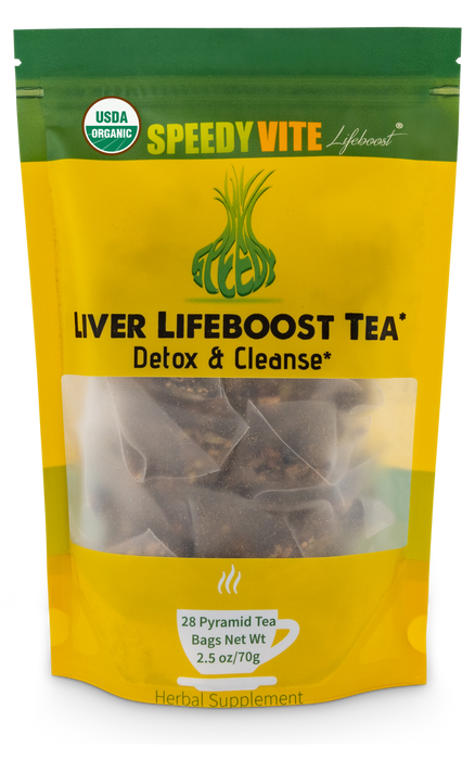 Liver LifeBoost® Tea — 28 pyramid tea bags pouch — Organic