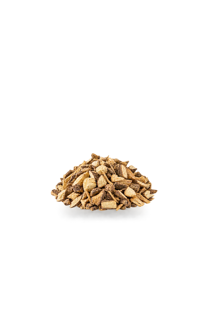 Dried cut elecampane root (Inula helenium)