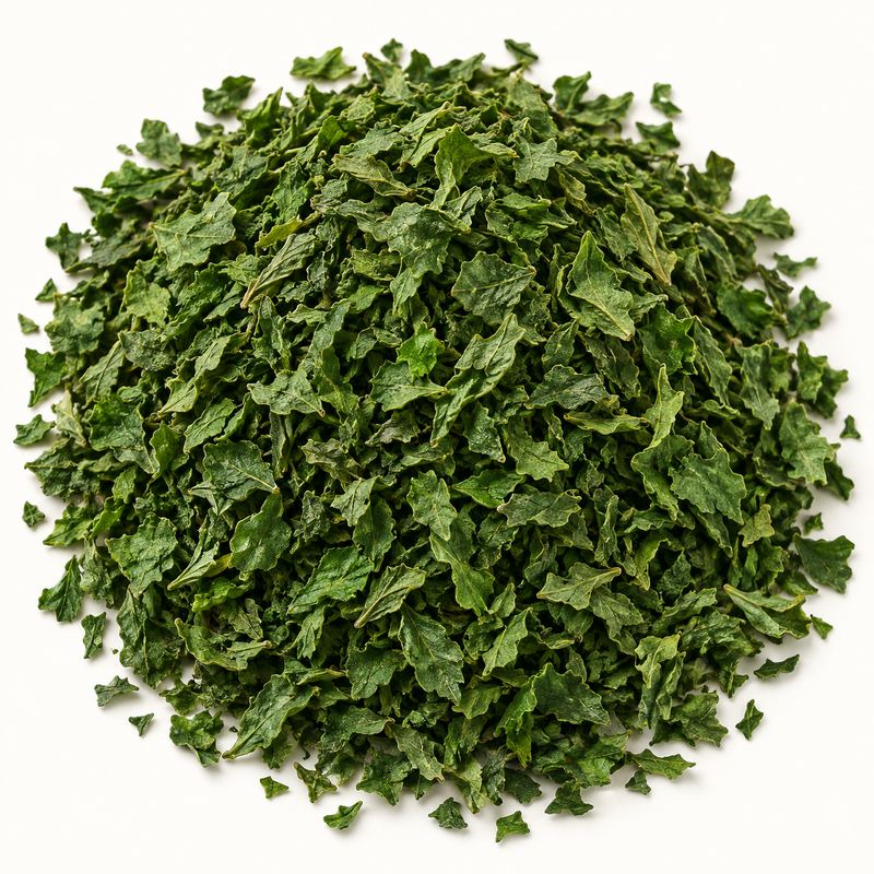 Parsley flakes (Petroselinum crispum), representative ingredient illustration; not current lot photography