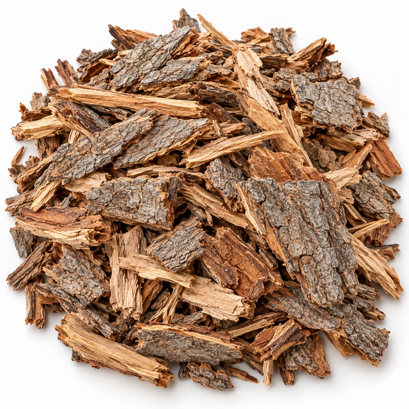 White Oak bark, representative ingredient illustration; not current lot photography