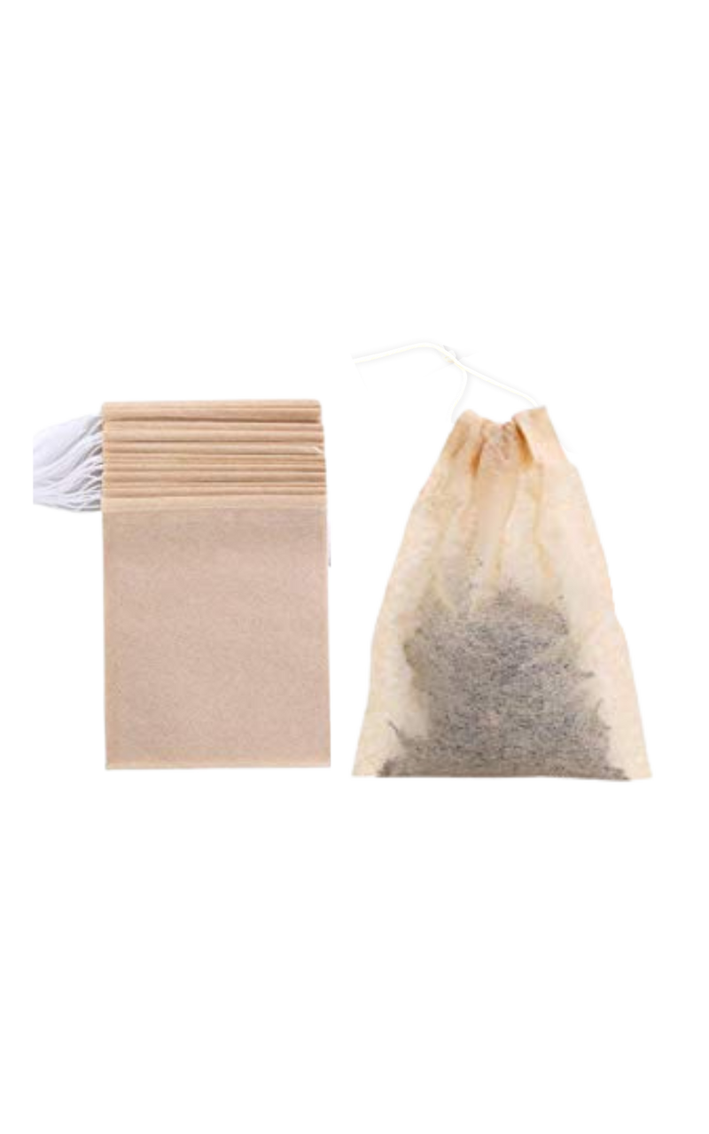 20 Tea Sachets (Biodegradable, Unbleached) | Drawstring Loose-Leaf Bags – SpeedyVite - Add-on*