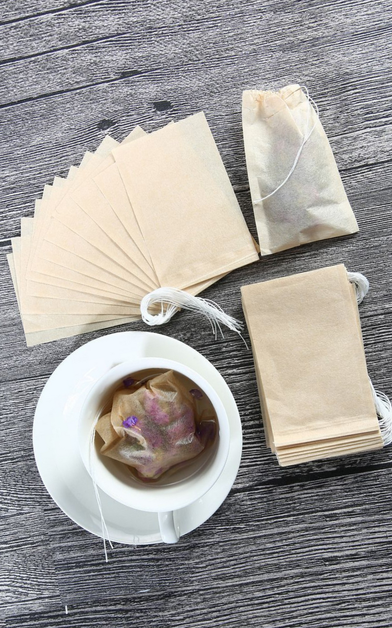 20 Tea Sachets (Biodegradable, Unbleached) | Drawstring Loose-Leaf Bags – SpeedyVite - Add-on*
