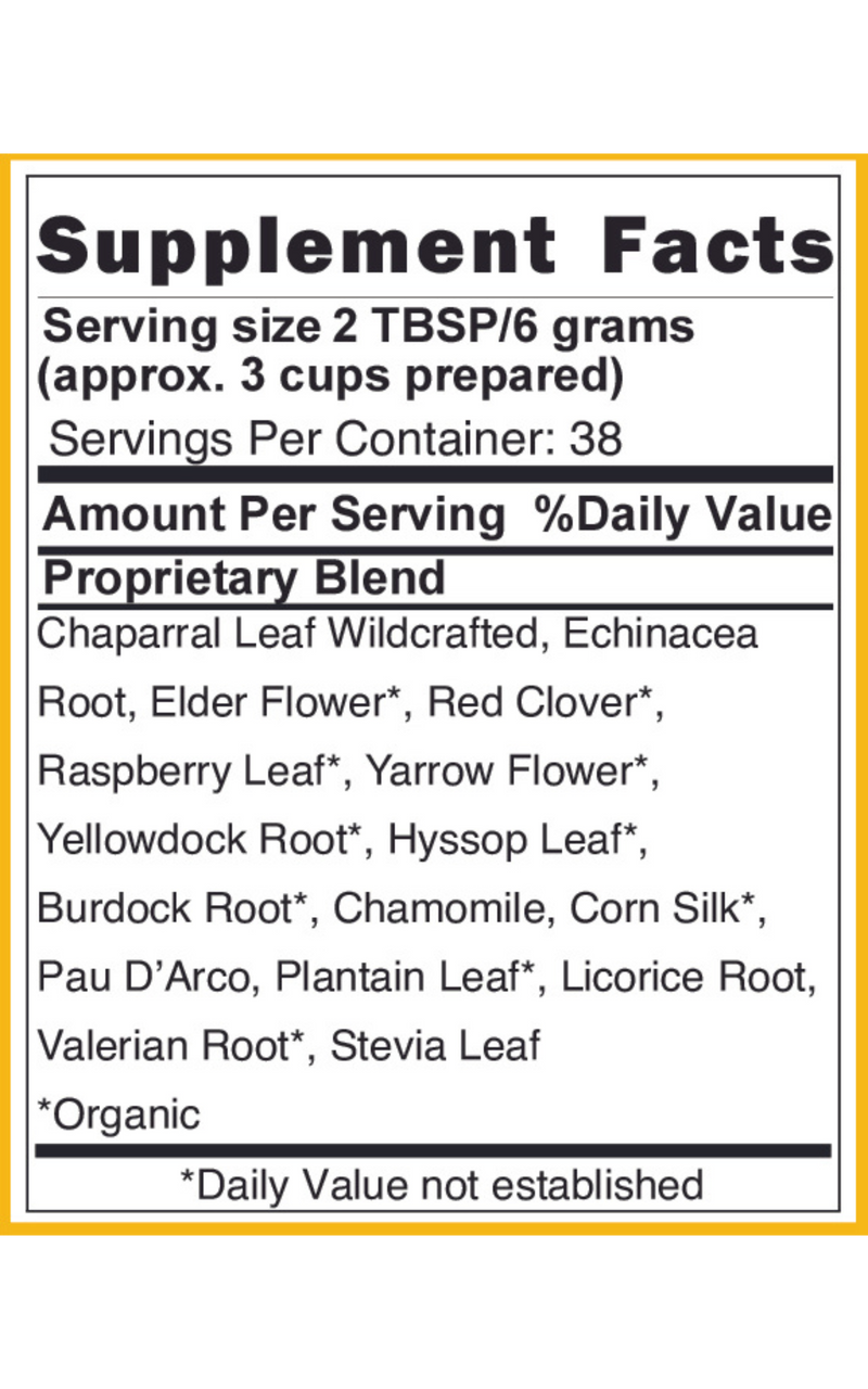 Blood LifeBoost® Tea | USDA Organic Herbal Cleansing Tea (4 oz / 8 oz / 28 Bags) | SpeedyVite® - FREE SHIPPING