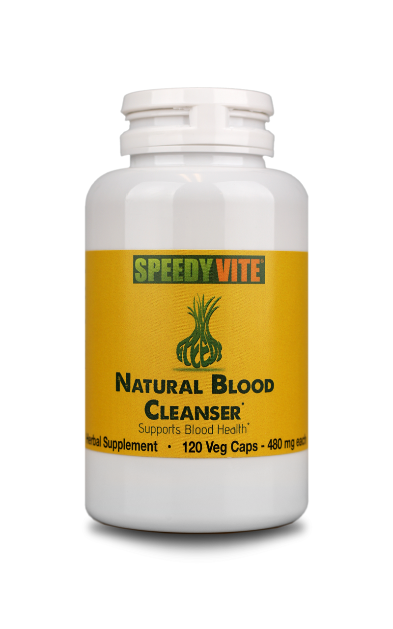 Natural Blood Cleanser – 120 Veg Capsules | Herbal Detox Support | SpeedyVite® - FREE EXPEDITED