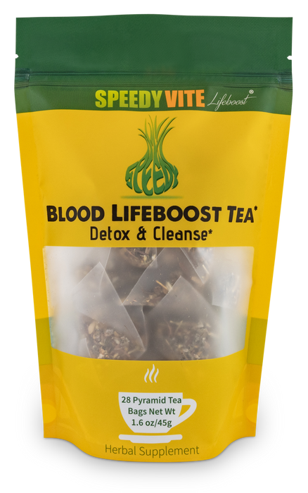 SpeedyVite® Blood LifeBoost® USDA Organic & Wildcrafted (4oz/28teabags) Cleansing Tea, Made in USA FREE SHIPPING