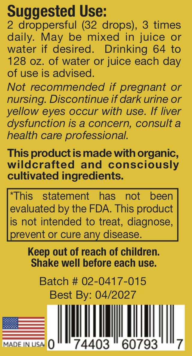 Natural Blood Cleanser Drops (2 fl oz) | Organic & Wildcrafted | SpeedyVite - FREE EXPEDITED