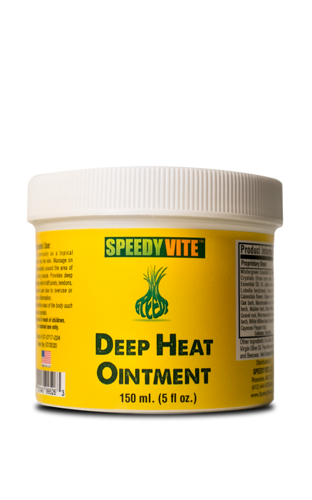 SpeedyVite® Deep Heat Natural Pain Relief* (5 oz) Tissue Bone Ointment Organic & Wildcrafted Made in USA FREE EXPEDITED