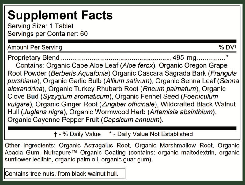 Colon Cleaner — Organic Full Strength (60 Tablets) | USDA Organic Colon Cleanse to Support Regularity* | SpeedyVite® - FREE SHIPPING