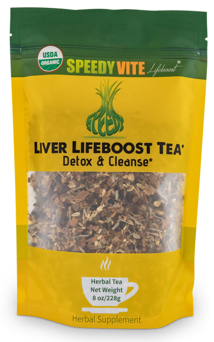 SpeedyVite® Liver LifeBoost® Tea USDA Organic (4oz/8oz/28teabags) Herbal Supplement, Detox, Cleanse & support liver & gallbladder* Made in USA FREE SHIPPING