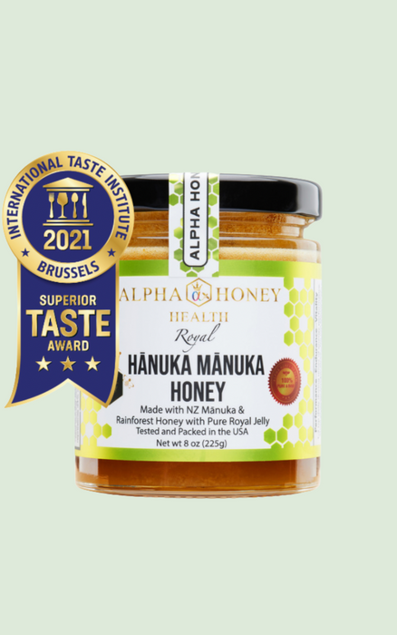 Royal Hanuka Manuka Honey (exclusive blend): Royal Jelly with Manuka & Organic Honey 2021 Award Winner, 8oz FREE EXPEDITED