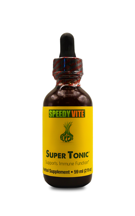 SpeedyVite Immune Super Tonic 2 fl oz glass dropper bottle - organic wildcrafted herbal immune support