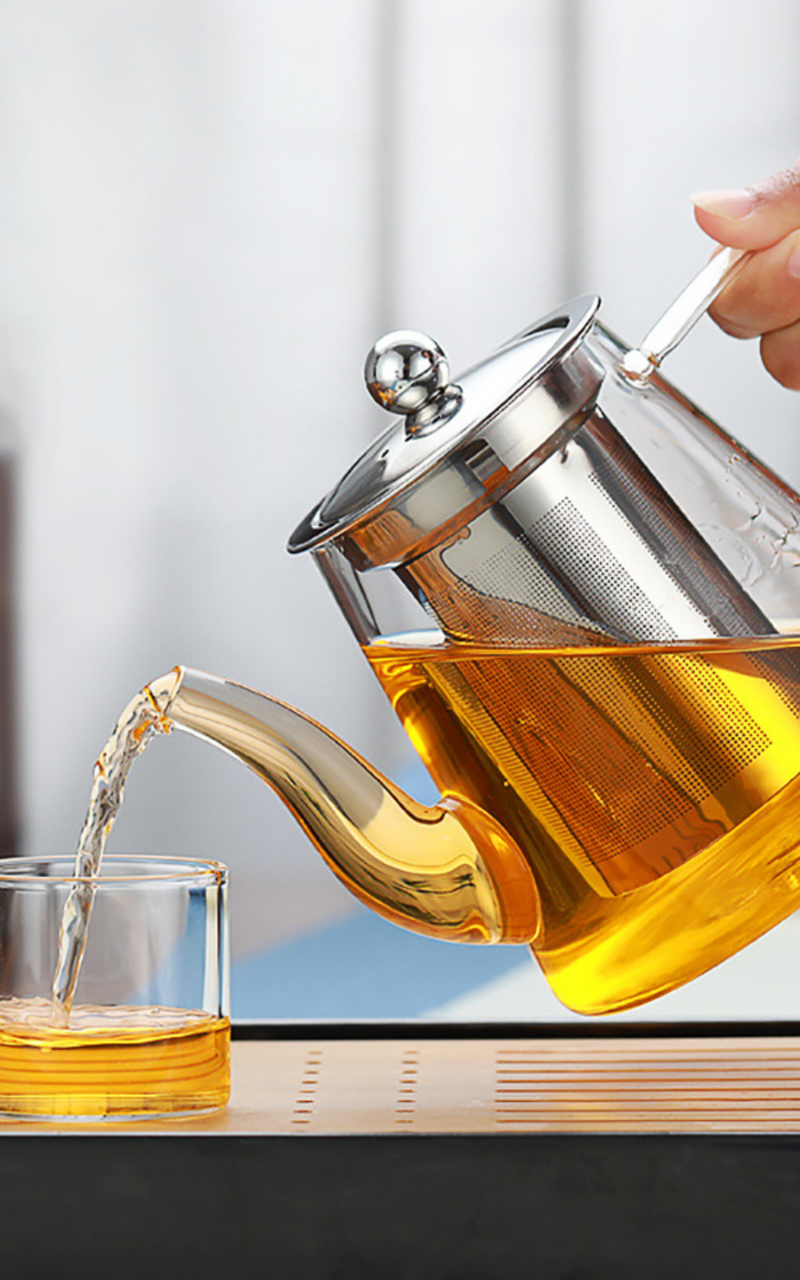 Glass Teapot 32 oz | Heat-Resistant, Fine Filter – SpeedyVite - FREE EXPEDITED