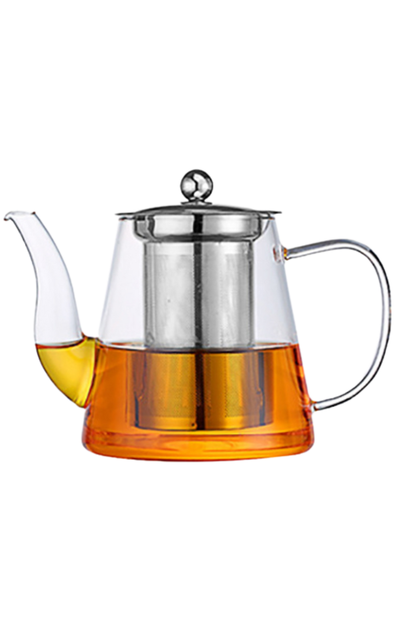 Glass Teapot 32 oz | Heat-Resistant, Fine Filter – SpeedyVite - FREE EXPEDITED