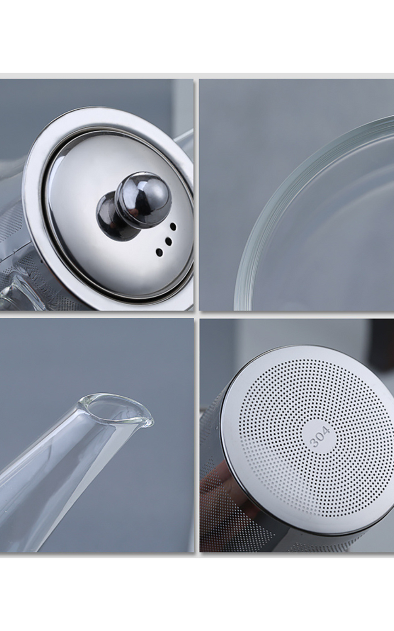 Glass Teapot 32 oz | Heat-Resistant, Fine Filter – SpeedyVite - FREE EXPEDITED