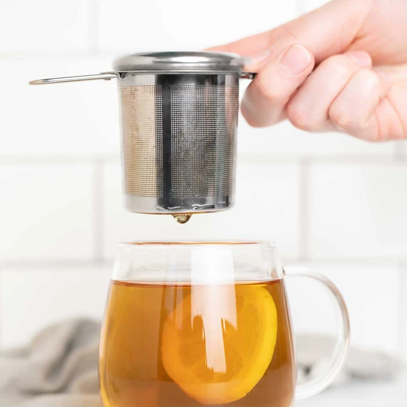 Fine Mesh Tea Strainer | Foldable Handles + Lid – SpeedyVite - Add-on*