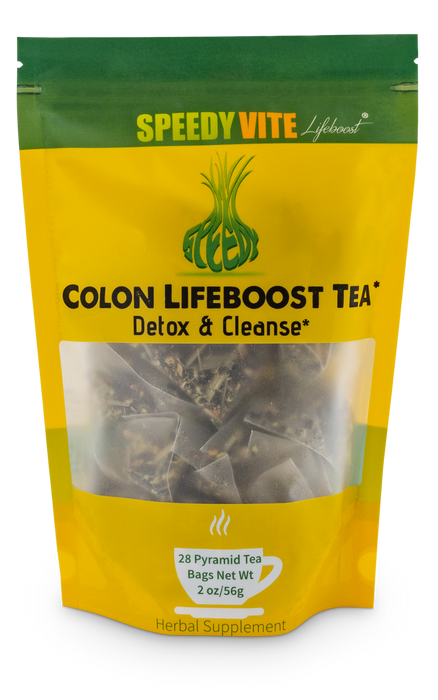 SpeedyVite® Colon LifeBoost® Tea USDA Organic (4oz / 28teabags) Detox & Cleanse, Made in USA FREE SHIPPING