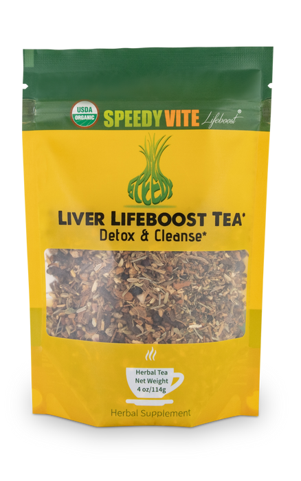SpeedyVite® Liver LifeBoost® Tea USDA Organic (4oz/8oz/28teabags) Herbal Supplement, Detox, Cleanse & support liver & gallbladder* Made in USA FREE SHIPPING
