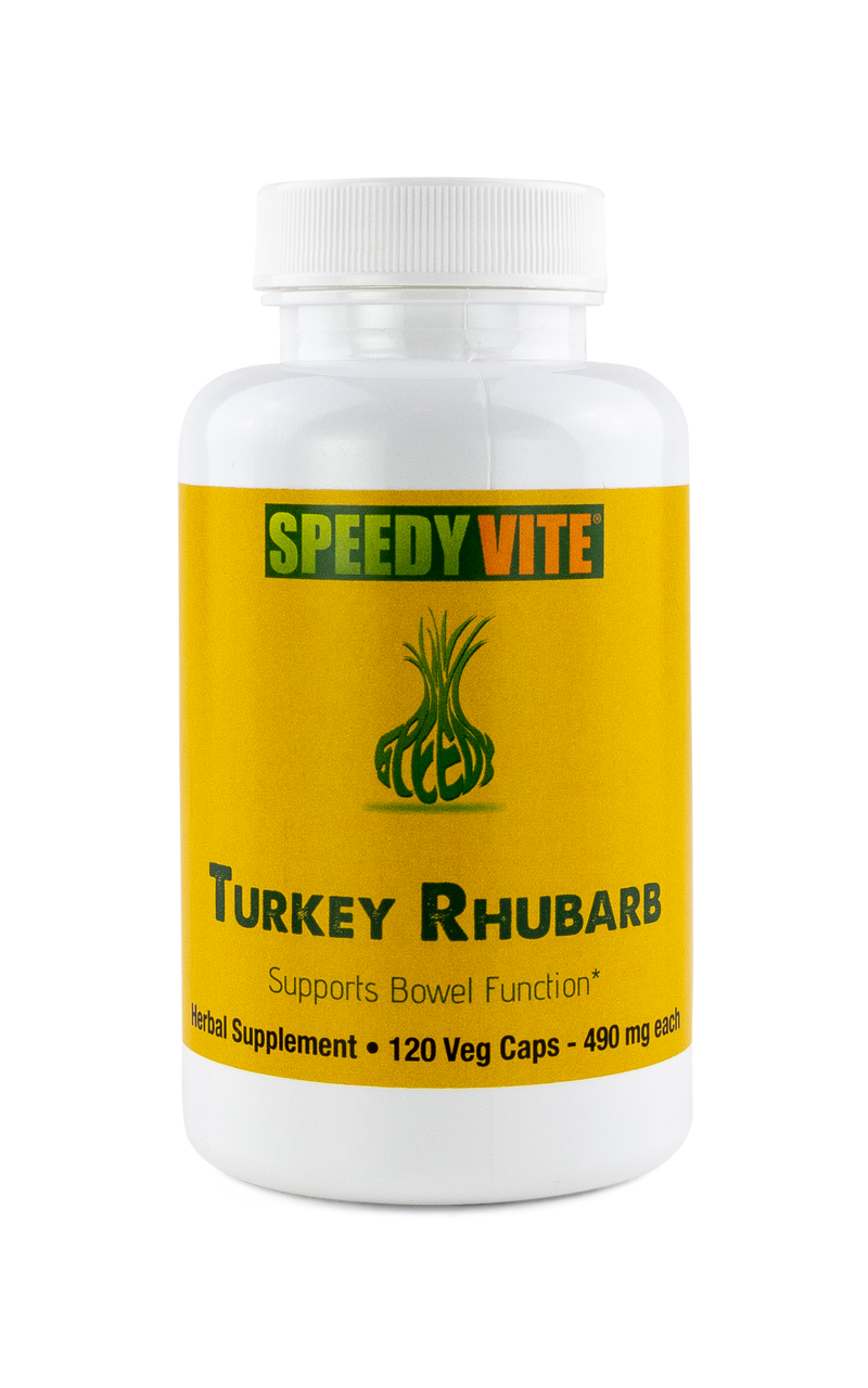 Colon Cleaner (Wild Full Strength) Turkey Rhubarb — 120 Veg Caps | Supports Bowel Function* | SpeedyVite® - FREE EXPEDITED