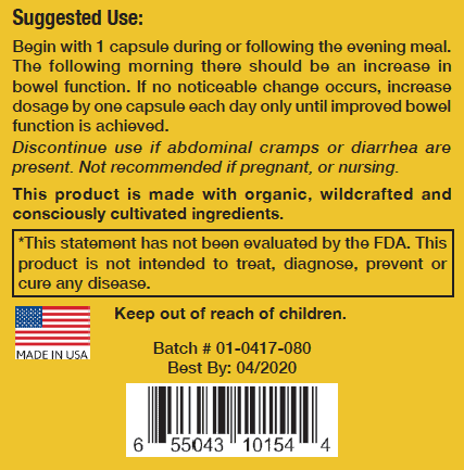 Colon Cleaner (Wild Full Strength) Turkey Rhubarb — 120 Veg Caps | Supports Bowel Function* | SpeedyVite® - FREE EXPEDITED